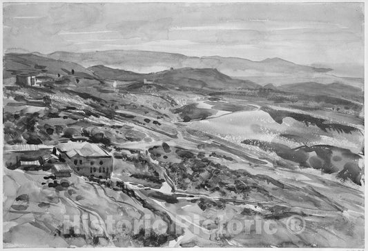 Art Print : John Singer Sargent - in Sicily : Vintage Wall Art