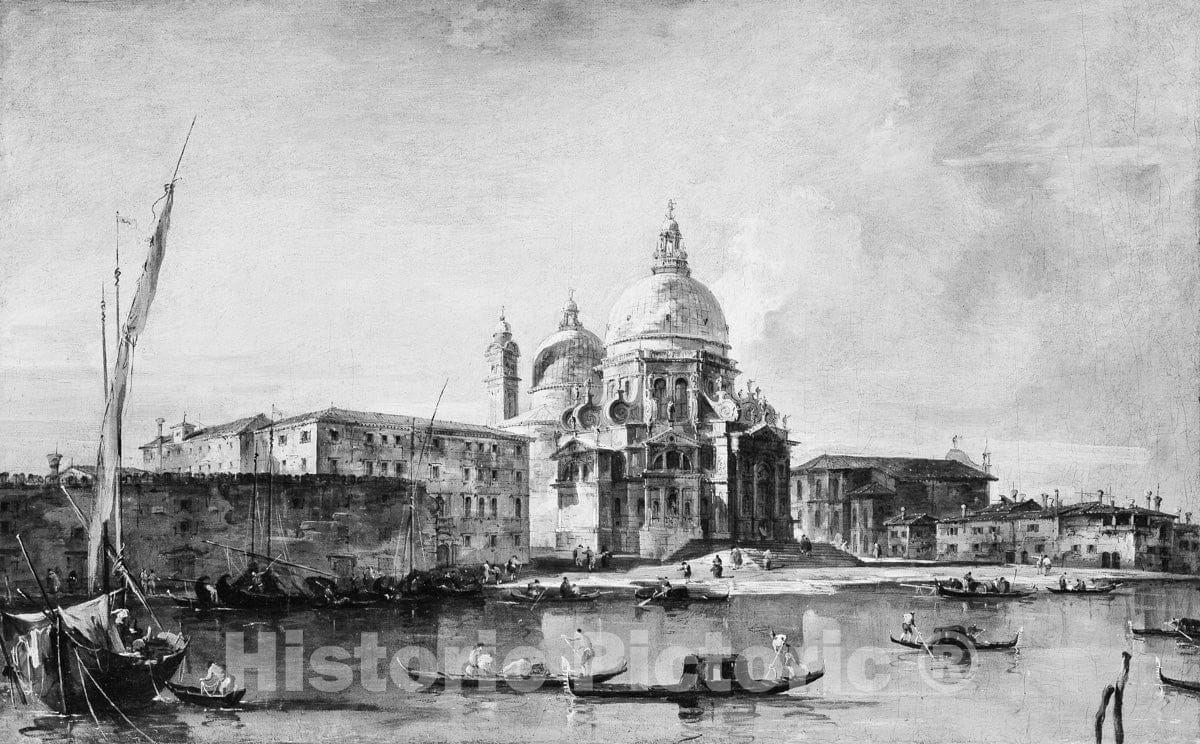 Art Print : Francesco Guardi - Santa Maria Della Salute : Vintage Wall Art