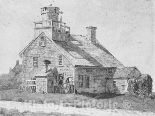 Art Print : Albertus H. Baldwin - Coast Guard Station : Vintage Wall Art