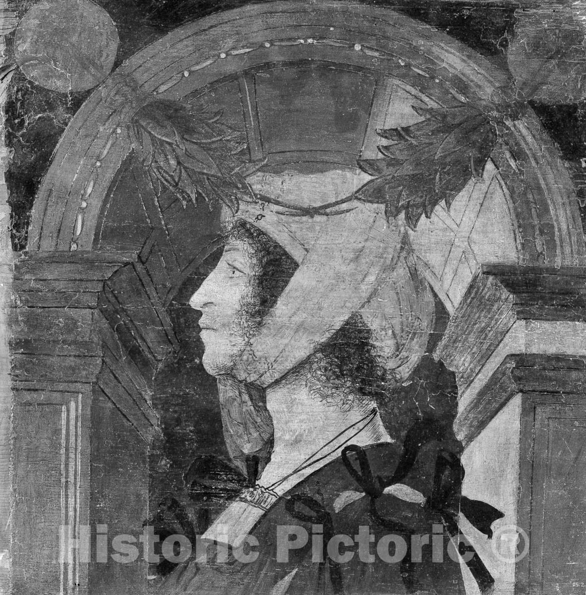 Art Print : Italian (Lombard) Painter - Twelve Heads : Vintage Wall Art