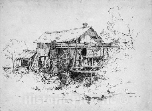 Art Print : Andrew Fisher Bunner - Canajoharie, New York : Vintage Wall Art
