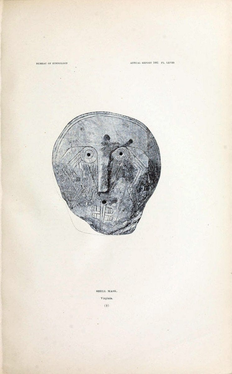 Art in shell of the ancient Americans. Washington,Govt. Print. Off.,1883.  | Antiquities "Indian art" Indians "Shells in art" | Vintage Print Reproduction 458263