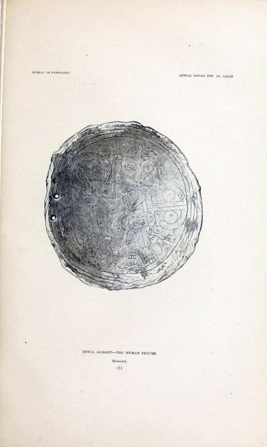 Art in shell of the ancient Americans. Washington,Govt. Print. Off.,1883.  | Antiquities "Indian art" Indians "Shells in art" | Vintage Print Reproduction 458268