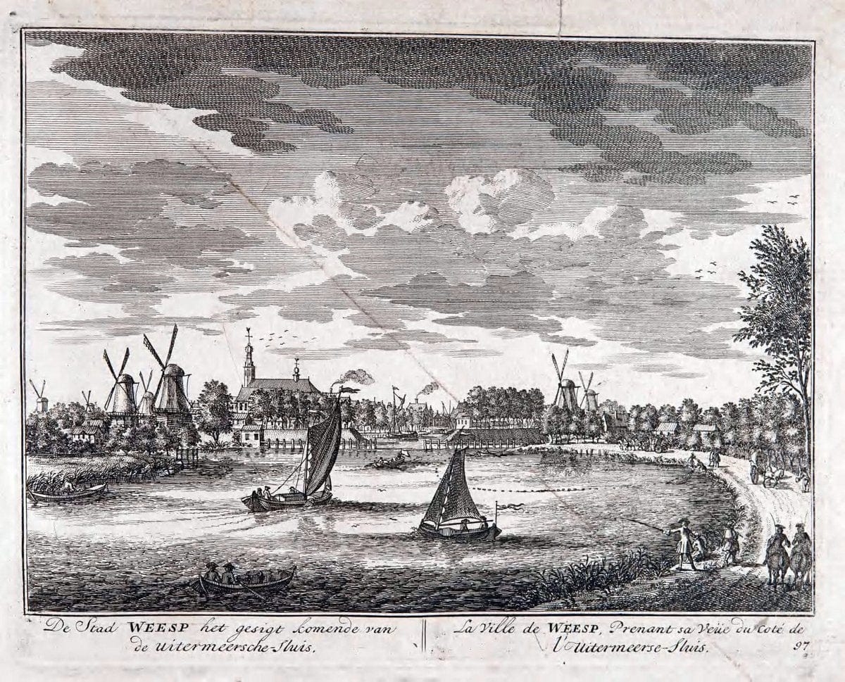De zegepraalende Vecht :.T'Amsteldam :By de Wed :1719.  | Vintage Print Reproduction 467410