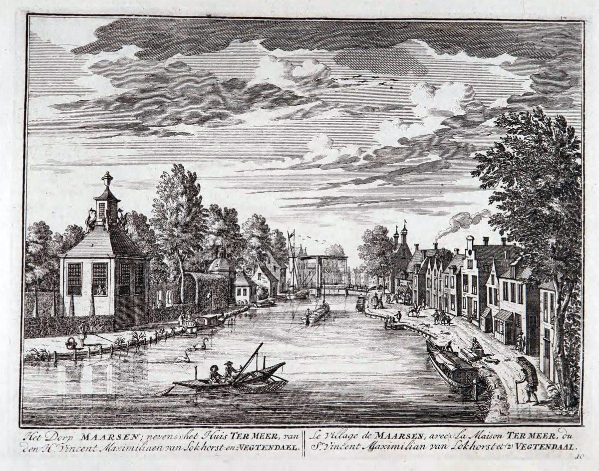 De zegepraalende Vecht :.T'Amsteldam :By de Wed :1719.  | Vintage Print Reproduction 467411