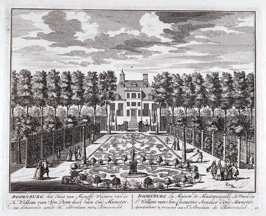 De zegepraalende Vecht :.T'Amsteldam :By de Wed :1719.  | Vintage Print Reproduction 467413