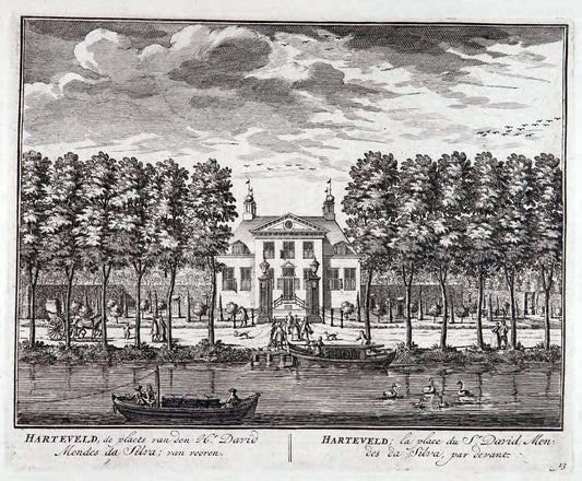 De zegepraalende Vecht :.T'Amsteldam :By de Wed :1719.  | Vintage Print Reproduction 467414