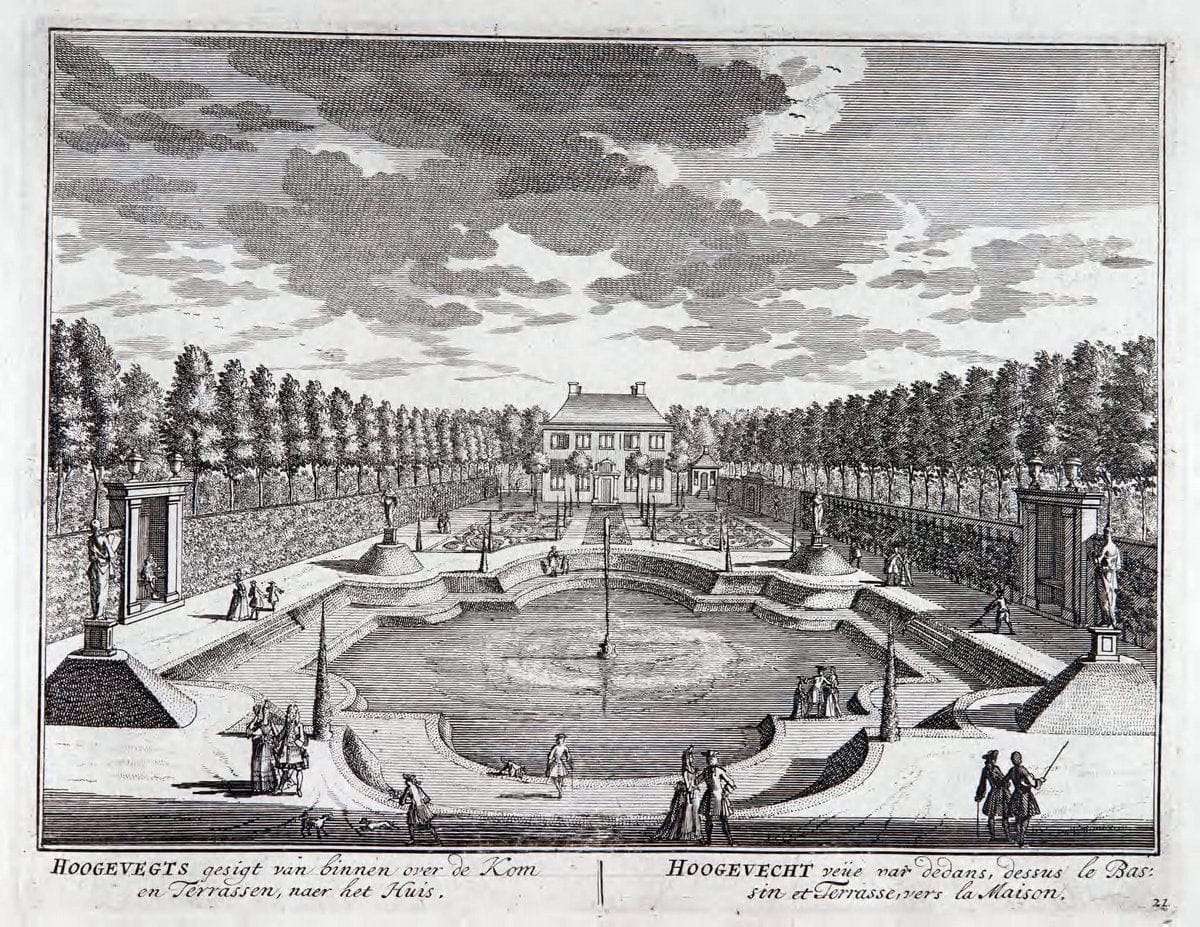 De zegepraalende Vecht :.T'Amsteldam :By de Wed :1719.  | Vintage Print Reproduction 467423