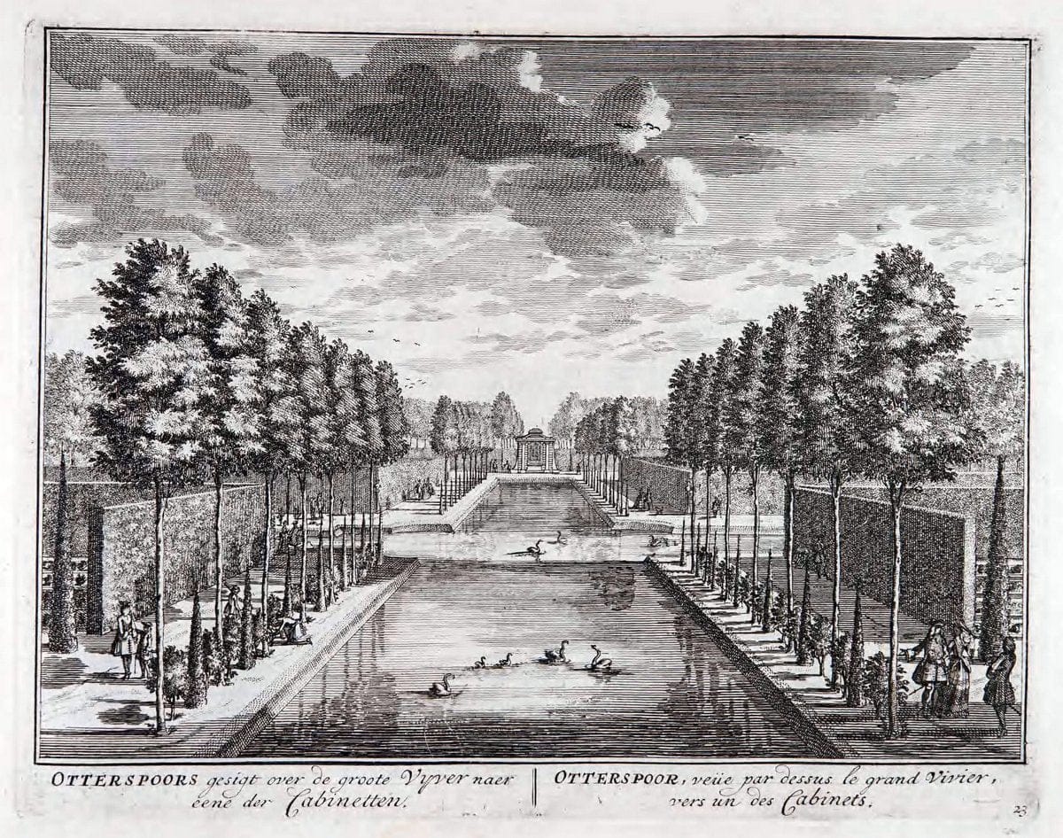 De zegepraalende Vecht :.T'Amsteldam :By de Wed :1719.  | Vintage Print Reproduction 467425