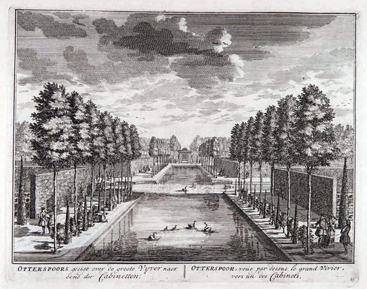 De zegepraalende Vecht :.T'Amsteldam :By de Wed :1719.  | Vintage Print Reproduction 467425