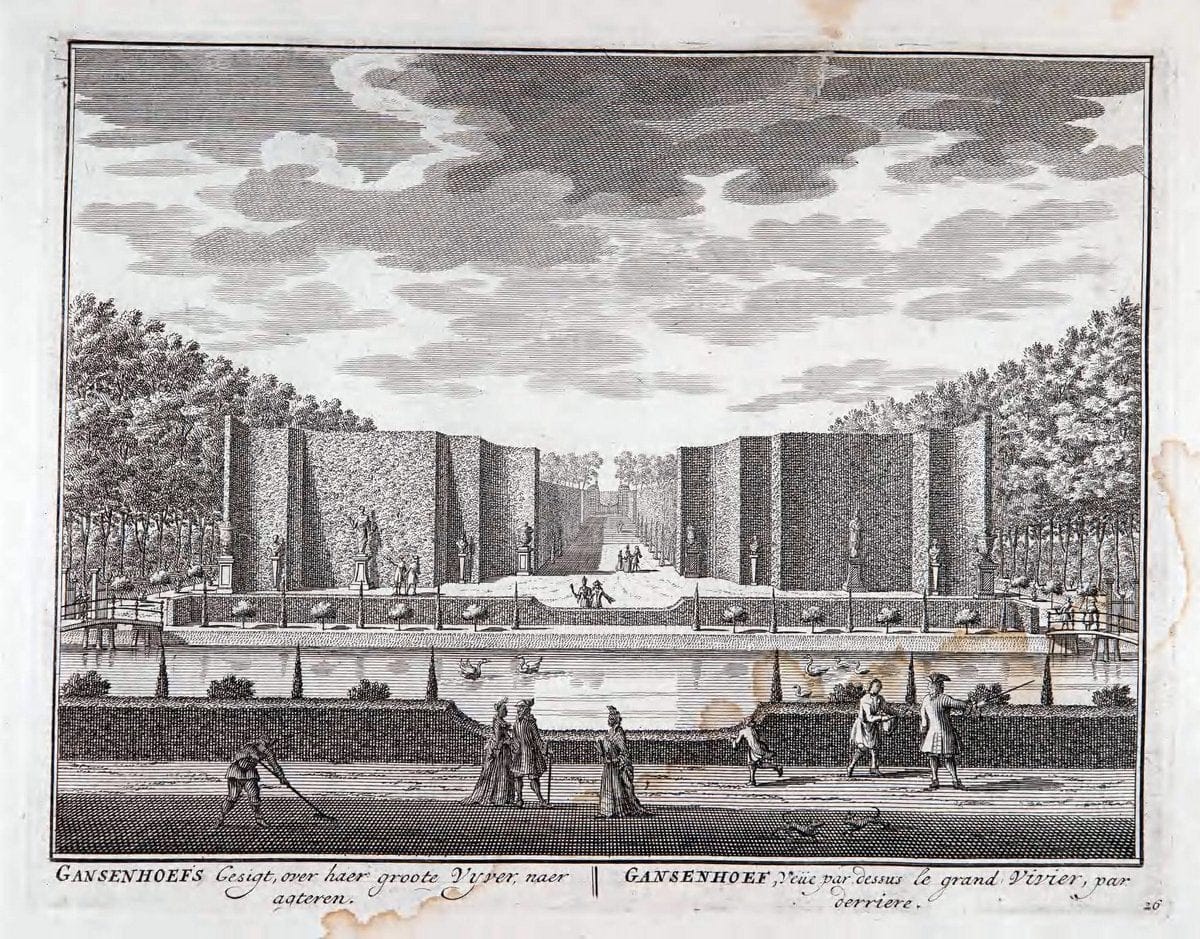 De zegepraalende Vecht :.T'Amsteldam :By de Wed :1719.  | Vintage Print Reproduction 467428