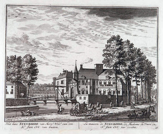 De zegepraalende Vecht :.T'Amsteldam :By de Wed :1719.  | Vintage Print Reproduction 467430
