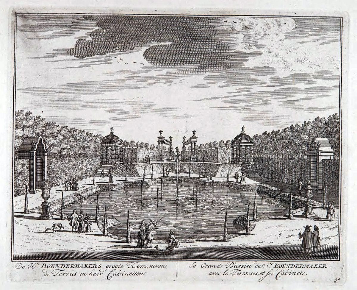 De zegepraalende Vecht :.T'Amsteldam :By de Wed :1719.  | Vintage Print Reproduction 467434