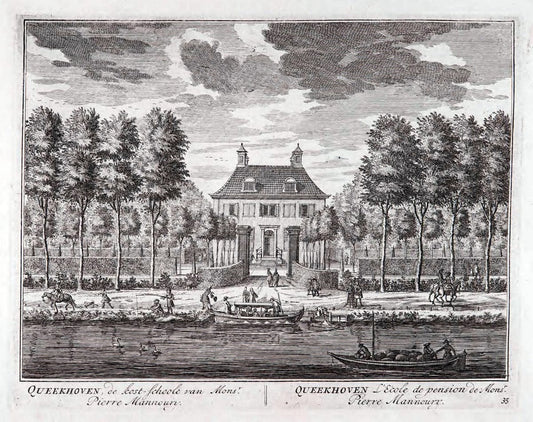 De zegepraalende Vecht :.T'Amsteldam :By de Wed :1719.  | Vintage Print Reproduction 467437