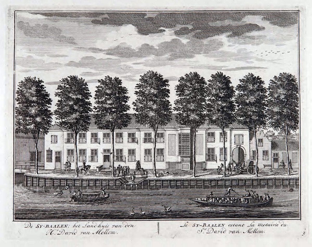 De zegepraalende Vecht :.T'Amsteldam :By de Wed :1719.  | Vintage Print Reproduction 467442