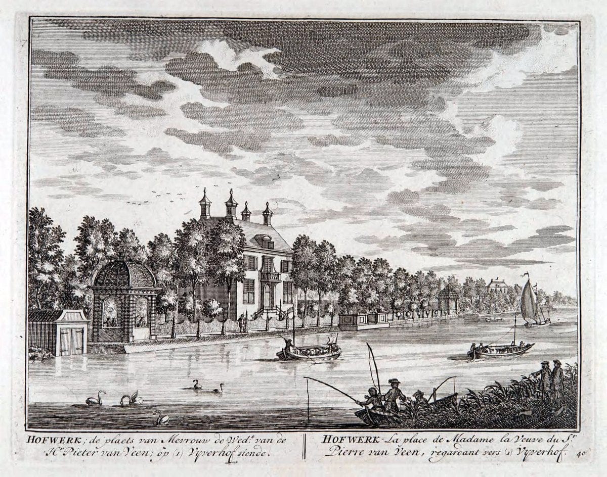 De zegepraalende Vecht :.T'Amsteldam :By de Wed :1719.  | Vintage Print Reproduction 467443