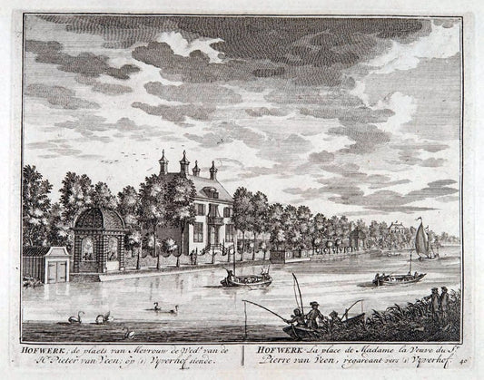 De zegepraalende Vecht :.T'Amsteldam :By de Wed :1719.  | Vintage Print Reproduction 467443