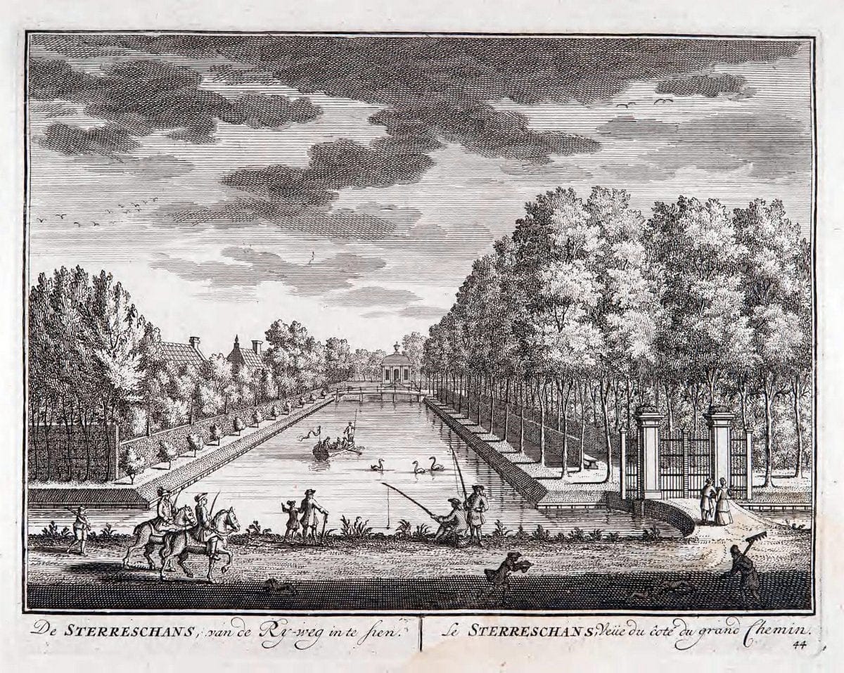De zegepraalende Vecht :.T'Amsteldam :By de Wed :1719.  | Vintage Print Reproduction 467447