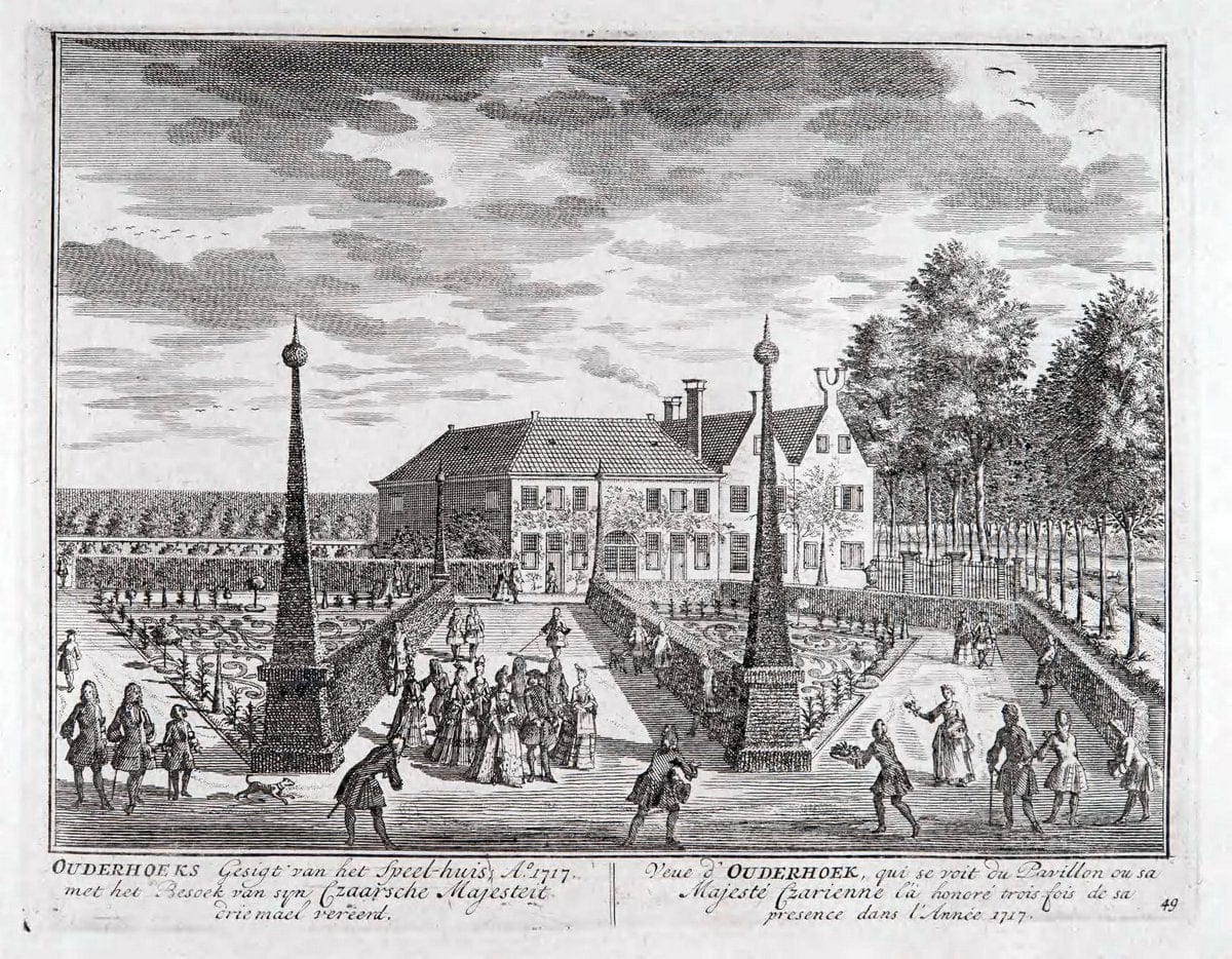 De zegepraalende Vecht :.T'Amsteldam :By de Wed :1719.  | Vintage Print Reproduction 467452