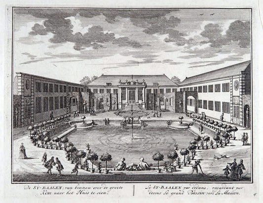 De zegepraalende Vecht :.T'Amsteldam :By de Wed :1719.  | Vintage Print Reproduction 467453