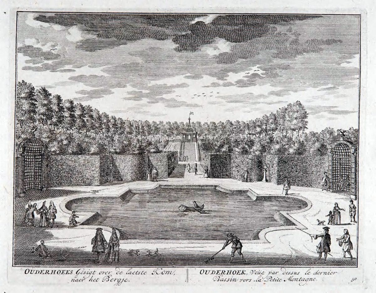 De zegepraalende Vecht :.T'Amsteldam :By de Wed :1719.  | Vintage Print Reproduction 467454