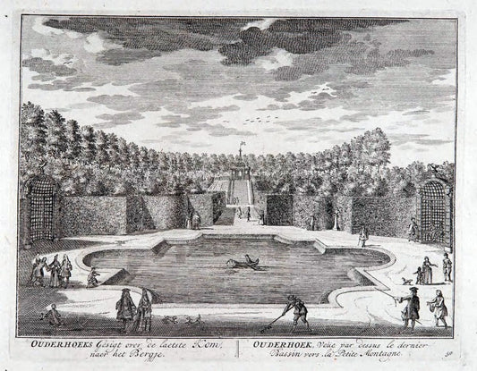 De zegepraalende Vecht :.T'Amsteldam :By de Wed :1719.  | Vintage Print Reproduction 467454