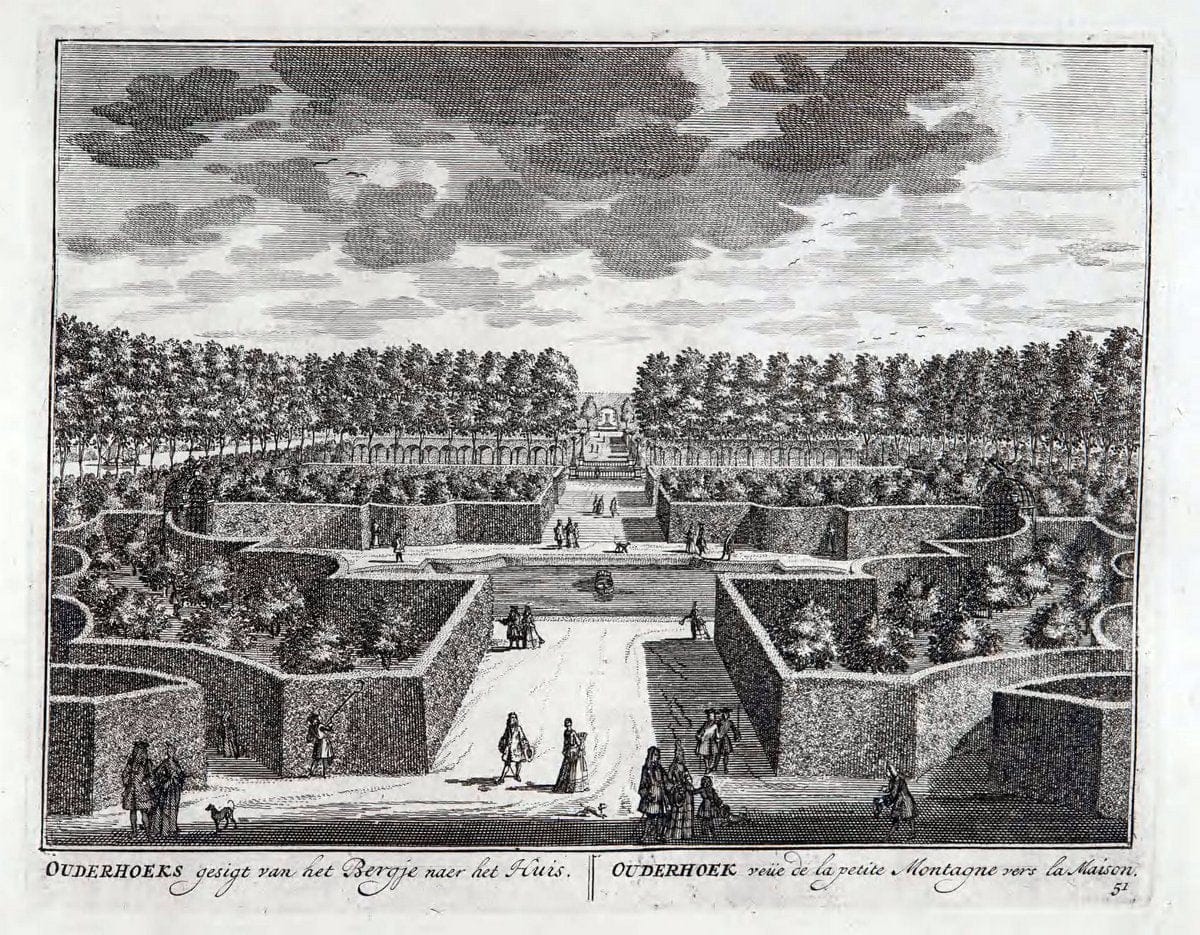 De zegepraalende Vecht :.T'Amsteldam :By de Wed :1719.  | Vintage Print Reproduction 467455