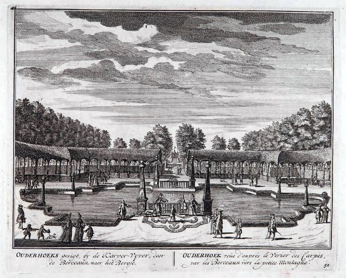 De zegepraalende Vecht :.T'Amsteldam :By de Wed :1719.  | Vintage Print Reproduction 467456