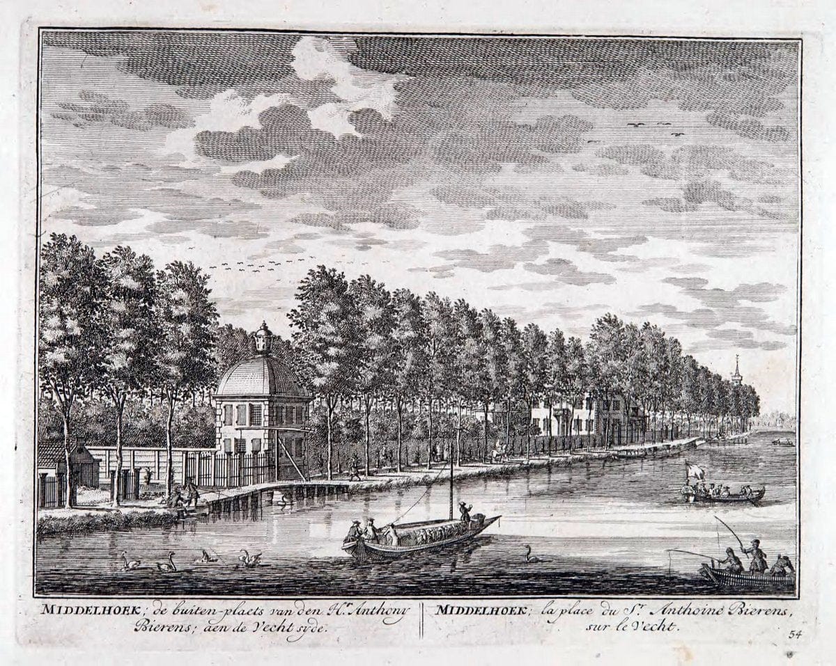 De zegepraalende Vecht :.T'Amsteldam :By de Wed :1719.  | Vintage Print Reproduction 467458