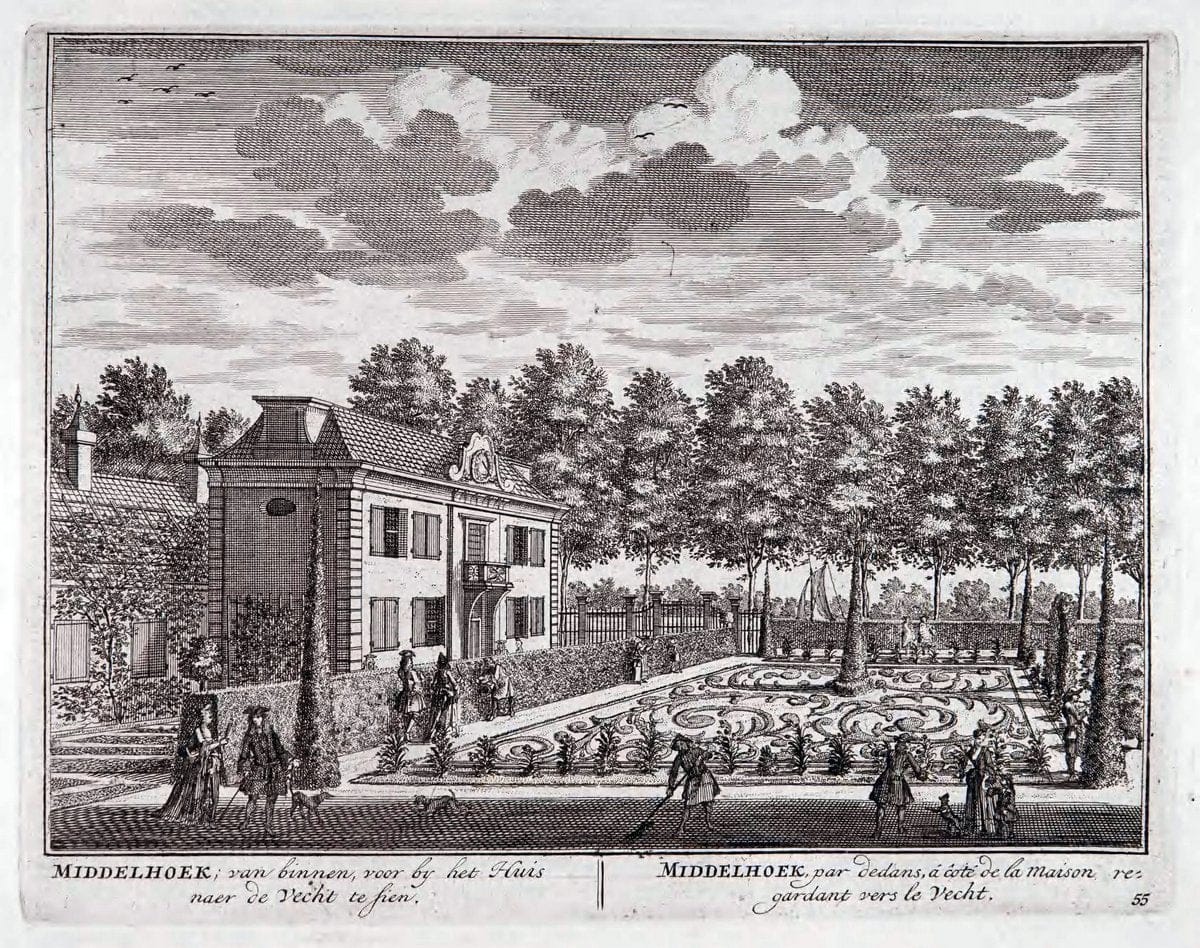 De zegepraalende Vecht :.T'Amsteldam :By de Wed :1719.  | Vintage Print Reproduction 467459
