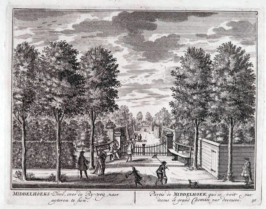 De zegepraalende Vecht :.T'Amsteldam :By de Wed :1719.  | Vintage Print Reproduction 467460
