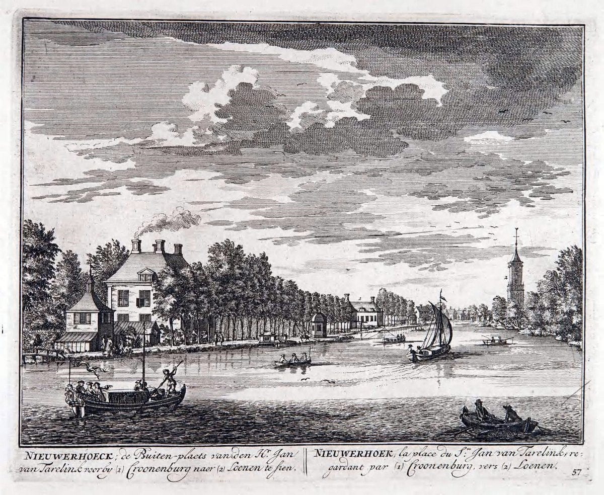 De zegepraalende Vecht :.T'Amsteldam :By de Wed :1719.  | Vintage Print Reproduction 467461