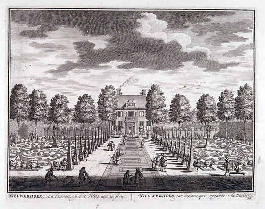 De zegepraalende Vecht :.T'Amsteldam :By de Wed :1719.  | Vintage Print Reproduction 467462