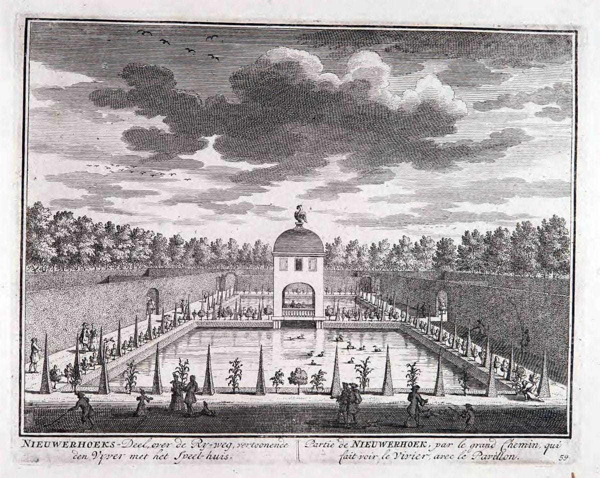 De zegepraalende Vecht :.T'Amsteldam :By de Wed :1719.  | Vintage Print Reproduction 467463
