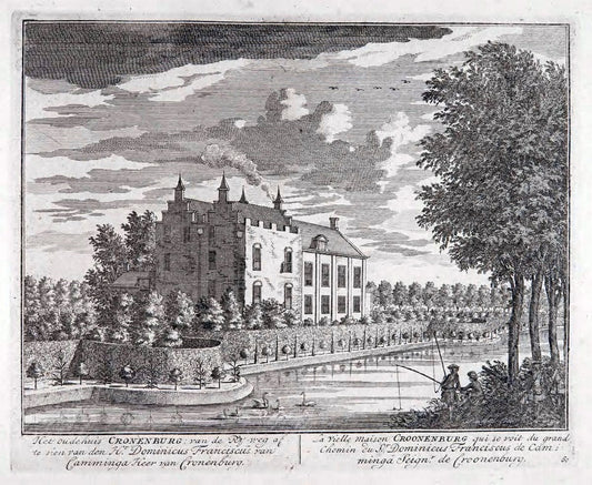 De zegepraalende Vecht :.T'Amsteldam :By de Wed :1719.  | Vintage Print Reproduction 467465