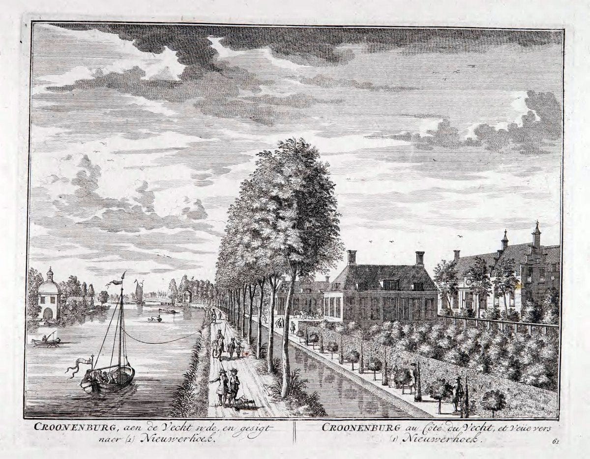 De zegepraalende Vecht :.T'Amsteldam :By de Wed :1719.  | Vintage Print Reproduction 467466