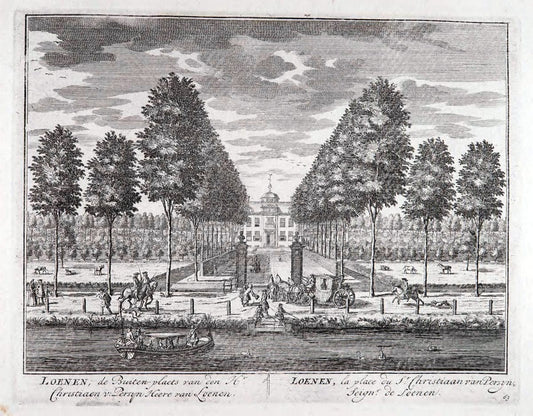 De zegepraalende Vecht :.T'Amsteldam :By de Wed :1719.  | Vintage Print Reproduction 467468