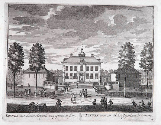 De zegepraalende Vecht :.T'Amsteldam :By de Wed :1719.  | Vintage Print Reproduction 467469
