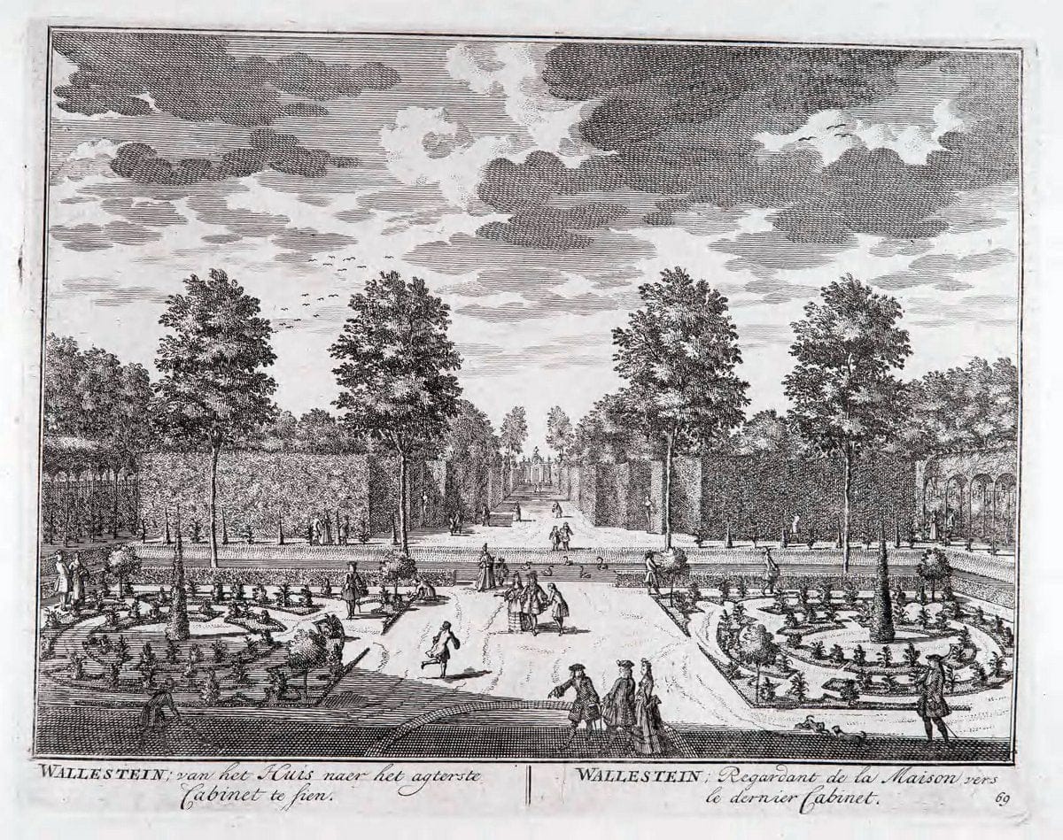 De zegepraalende Vecht :.T'Amsteldam :By de Wed :1719.  | Vintage Print Reproduction 467474