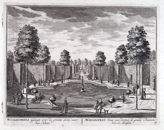 De zegepraalende Vecht :.T'Amsteldam :By de Wed :1719.  | Vintage Print Reproduction 467476