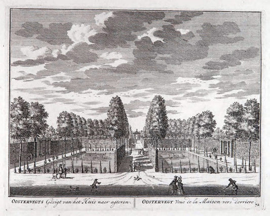 De zegepraalende Vecht :.T'Amsteldam :By de Wed :1719.  | Vintage Print Reproduction 467478