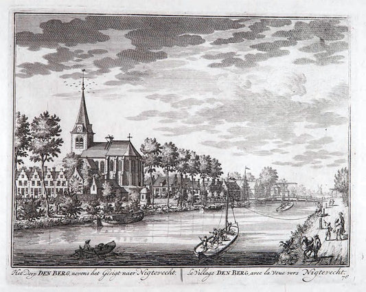 De zegepraalende Vecht :.T'Amsteldam :By de Wed :1719.  | Vintage Print Reproduction 467482