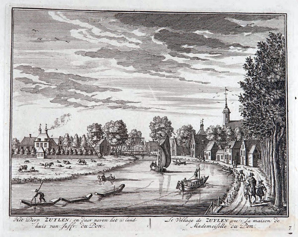 De zegepraalende Vecht :.T'Amsteldam :By de Wed :1719.  | Vintage Print Reproduction 467486