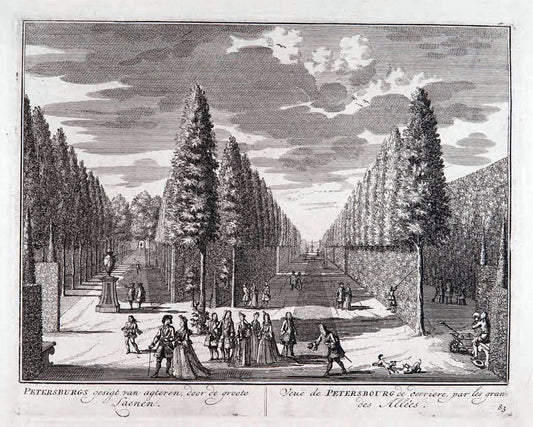 De zegepraalende Vecht :.T'Amsteldam :By de Wed :1719.  | Vintage Print Reproduction 467490