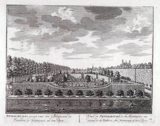 De zegepraalende Vecht :.T'Amsteldam :By de Wed :1719.  | Vintage Print Reproduction 467495