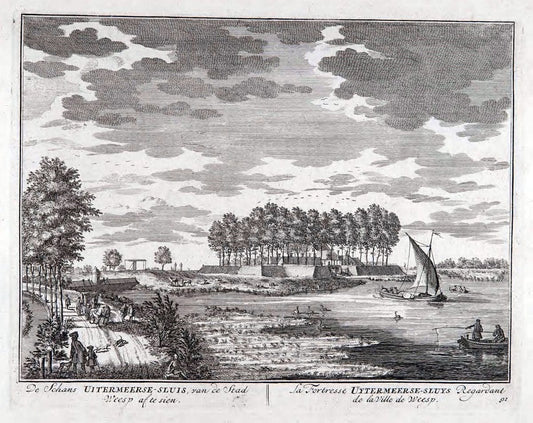 De zegepraalende Vecht :.T'Amsteldam :By de Wed :1719.  | Vintage Print Reproduction 467499