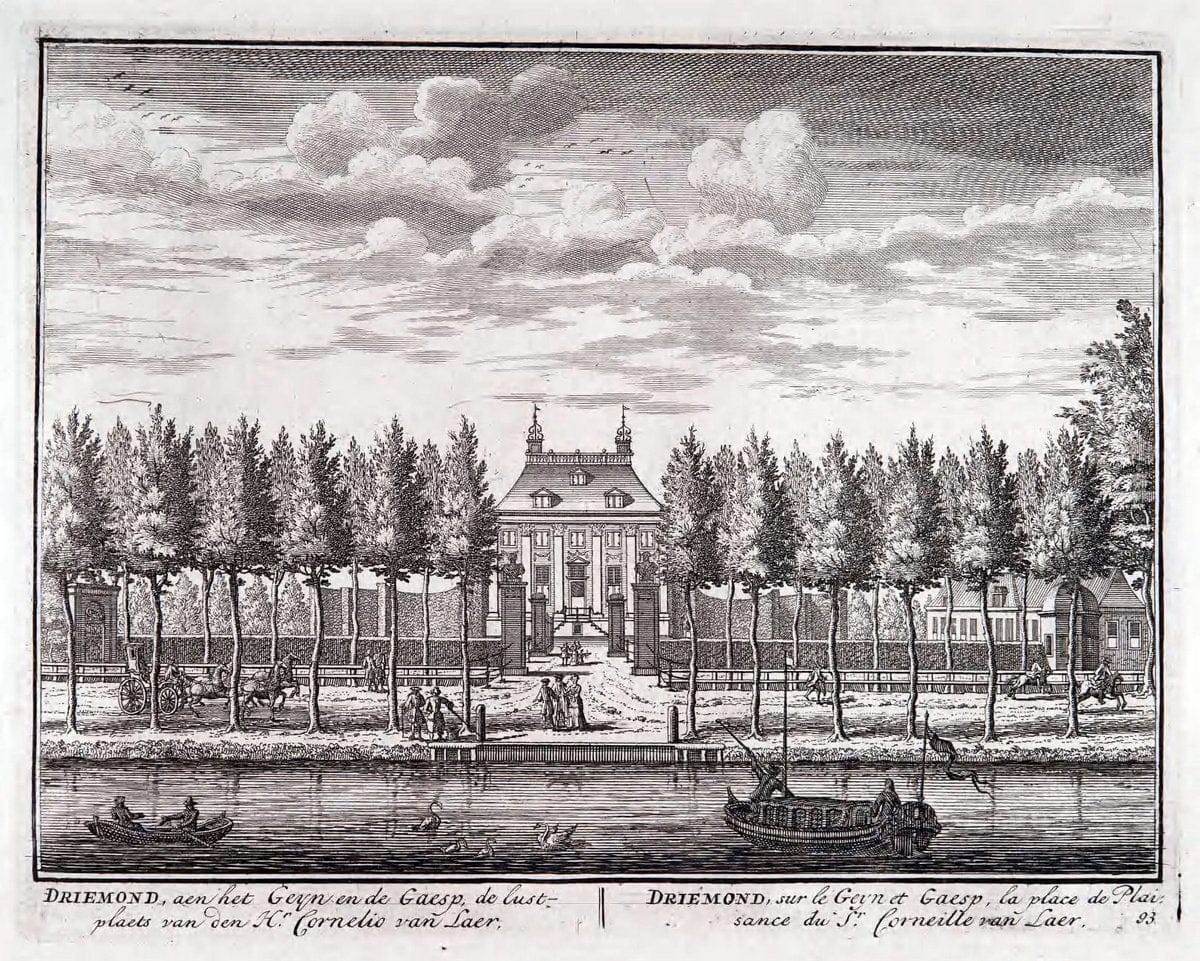 De zegepraalende Vecht :.T'Amsteldam :By de Wed :1719.  | Vintage Print Reproduction 467501