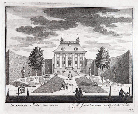 De zegepraalende Vecht :.T'Amsteldam :By de Wed :1719.  | Vintage Print Reproduction 467503