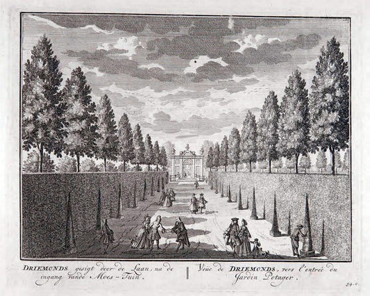 De zegepraalende Vecht :.T'Amsteldam :By de Wed :1719.  | Vintage Print Reproduction 467505