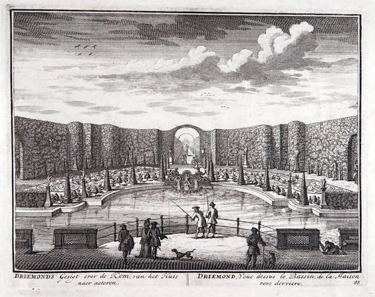 De zegepraalende Vecht :.T'Amsteldam :By de Wed :1719.  | Vintage Print Reproduction 467507